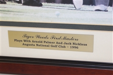 Tiger Woods First Masters 16x20 Photo with Jack & Arnie - 1996 - Framed