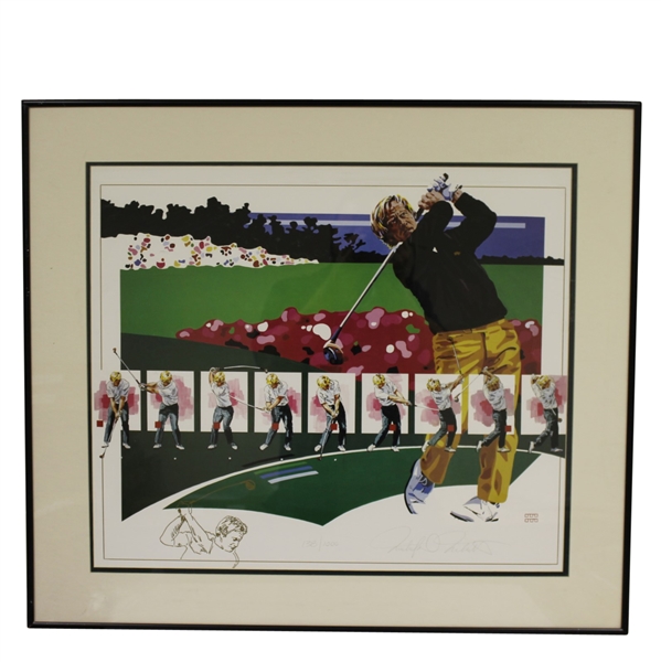 Ltd Ed Jack Nicklaus Golf Sequence Art Work - #138/1000 Signed by Artist - Framed 