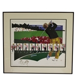 Ltd Ed Jack Nicklaus Golf Sequence Art Work - #138/1000 Signed by Artist - Framed 
