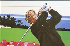 Ltd Ed Jack Nicklaus Golf Sequence Art Work - #138/1000 Signed by Artist - Framed 