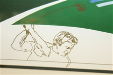 Ltd Ed Jack Nicklaus Golf Sequence Art Work - #138/1000 Signed by Artist - Framed 