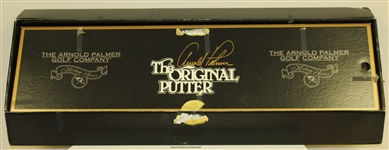 Arnold Palmer Signed Ltd Ed 'The Original' Putter Display with 61 PGA Victories Carved in Wood JSA ALOA
