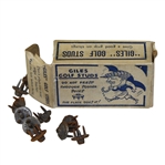 Box of Giles Golf Studs Do Not Press Through Sodden Soles - The Plate Does It!