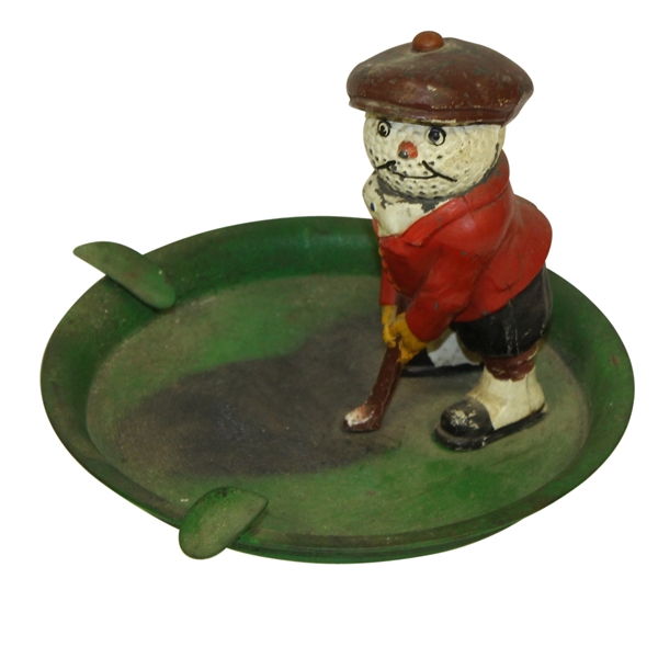 Vintage Dunlop Man in Green Ash Tray