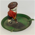 Vintage Dunlop Man in Green Ash Tray