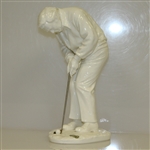 Arnold Palmer Signed Ltd Ed Noritake China Putting Statue Display JSA ALOA