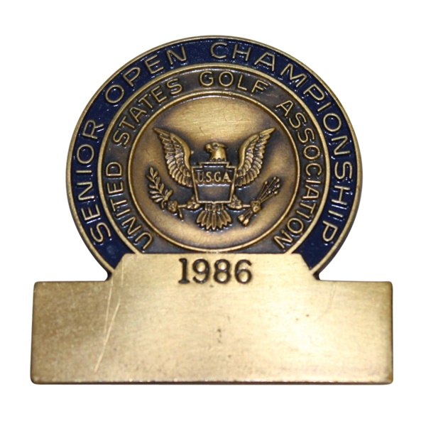 1986 US Senior Open Championship at Scioto Contestants Badge