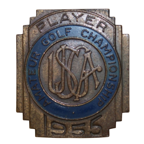 1955 US Amateur Championship Contestants Badge - Jacks First Amateur!