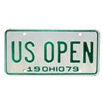 1979 US Open Championship (at Inverness) Ohio License Plate