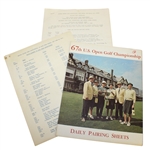 1961 USGA Money Winners, 1980 USGA Starting Times, & 1967 USGA Sunday Pairing Sheet