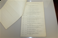 1961 USGA Money Winners, 1980 USGA Starting Times, & 1967 USGA Sunday Pairing Sheet