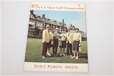 1961 USGA Money Winners, 1980 USGA Starting Times, & 1967 USGA Sunday Pairing Sheet