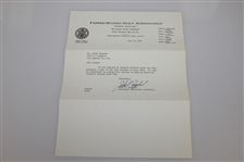 Lloyd Mangrum Estate Items: Personal Lighter, USGA to Mangrum Letter, & 1952 USGA Journal