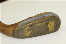 Circa 1890's Anderson & Blyth Long Nosed Putter with Spliced Shaft