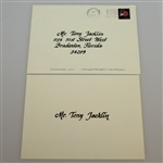 Tony Jacklin's Personal 2016 Masters Tournament Invitation with Envelopes COA