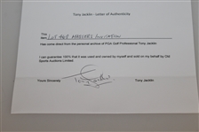 Tony Jacklin's Personal 2016 Masters Tournament Invitation with Envelopes COA