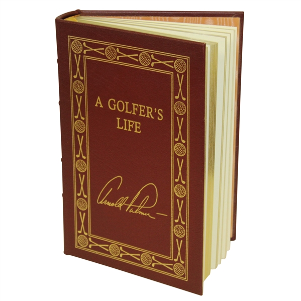 Arnold Palmer Signed Ltd Ed. Leather Bound A Golfers Life Book JSA ALOA