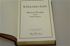 Arnold Palmer Signed Ltd Ed. Leather Bound 'A Golfer's Life' Book JSA ALOA