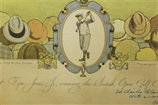 Bobby Jones Signed (10) 1930 Currier & Ives St. Andrews to HOFer Charles Blair MacDonald -  FULL JSA #Z51466