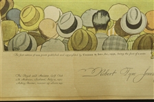 Bobby Jones Signed (10) 1930 Currier & Ives St. Andrews to HOFer Charles Blair MacDonald -  FULL JSA #Z51466
