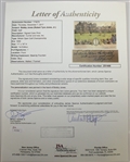 Bobby Jones Signed (10) 1930 Currier & Ives St. Andrews to HOFer Charles Blair MacDonald -  FULL JSA #Z51466