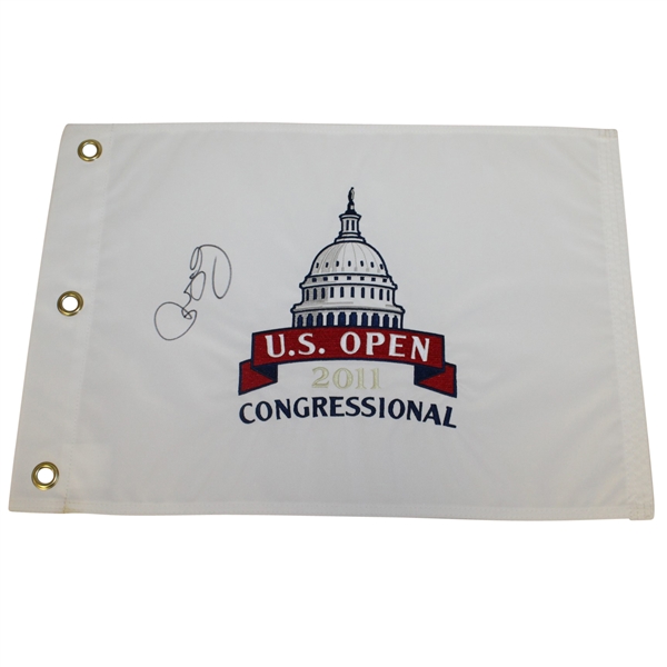 Rory McIlroy Signed 2011 US Open at Congressional Embroidered White Flag JSA ALOA