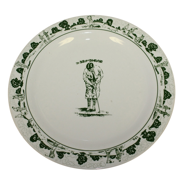 Bobby Jones Depicted on The Broadmoor Ceramic 12" Plate