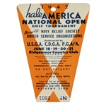 1942 Hale America National Open Golf Tournament Wednesday Ticket #2801 - Seldom Seen