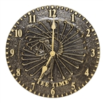 Handmade Golfer Tee Time Stop-Action Swing Aluminum Wall Clock - Mint Condition