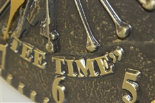 Handmade Golfer 'Tee Time' Stop-Action Swing Aluminum Wall Clock - Mint Condition