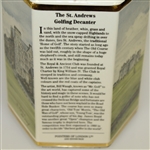 St. Andrews Whisky Golfing Collectors Series Decanter by Pointers of London & Edinburgh