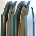 Classic Large Wooden Golf Themed Room Divider - 4 Panels - 6ft Tall!