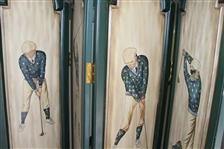 Classic Large Wooden Golf Themed Room Divider - 4 Panels - 6ft Tall!