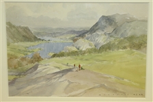 'From the Ladies View Near Killarney' - Ireland Original Watercolor by Montague Webb - Framed