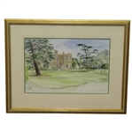 Chistlehurst GC Original Watercolor by Mary Fanier - Circa 1998 - Framed