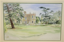 Chistlehurst GC Original Watercolor by Mary Fanier - Circa 1998 - Framed
