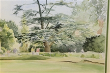 Chistlehurst GC Original Watercolor by Mary Fanier - Circa 1998 - Framed