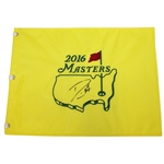 Danny Willett Signed 2016 Masters Embroidered Flag JSA ALOA