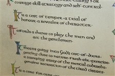 'The Golfer's Creed' Display by David Forgan - One of a Kind Presentation - Framed