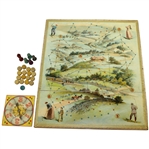 Circa 1905 McLoughlin Bros Game with Spinner and Pieces