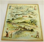 Circa 1905 McLoughlin Bros Game with Spinner and Pieces