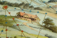 Circa 1905 McLoughlin Bros Game with Spinner and Pieces
