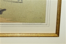 Circa 1885 'Knurr & Spell' Engraving by E. Kaufman from Original Circa 1814 By George Walker Del - Framed