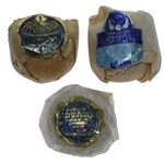 Blue Spot, Dunlop Maxfli Lattice, & Spalding Needled Top-Flite Original Wrapped Golf Balls