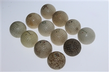 Dozen Vintage Golf Balls - Wright & Ditson, Acushnet, Finalist, 50, Fairway, and More