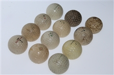Dozen Vintage Golf Balls - Wright & Ditson, Acushnet, Finalist, 50, Fairway, and More
