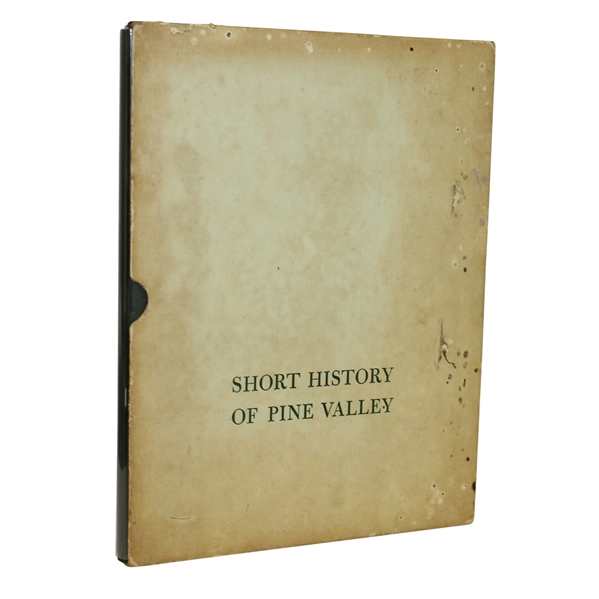1963 Short History of Pine Valley Book - 1st Edition - With Slipcover - Roth Collection