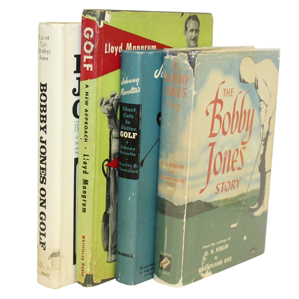 Bobby Jones on Golf, Bobby Jones Story, Johnny Revolta Short Cuts, & Lloyd Mangrum A New Approach Golf Books - Roth Collection