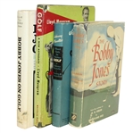 Bobby Jones on Golf, Bobby Jones Story, Johnny Revolta Short Cuts, & Lloyd Mangrum A New Approach Golf Books - Roth Collection