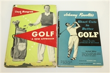 'Bobby Jones on Golf', 'Bobby Jones Story', 'Johnny Revolta Short Cuts', & Lloyd Mangrum 'A New Approach' Golf Books - Roth Collection